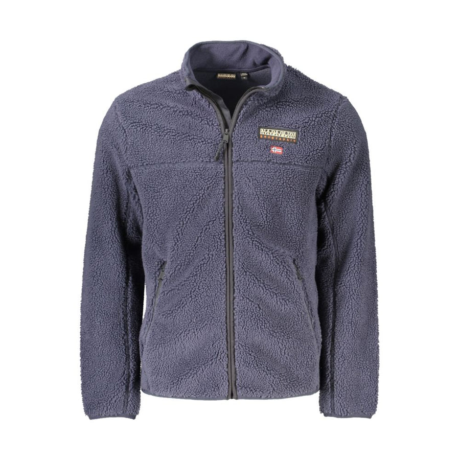 Blue Polyester Men's Sweatshirt