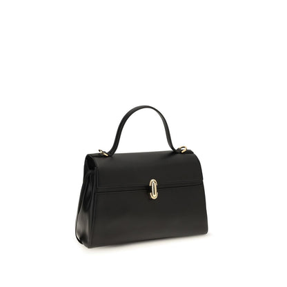 Black Calf Leather Bos Taurus Handbag