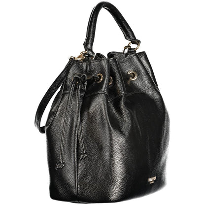 Black Polyurethane Women's Bag