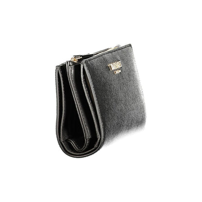 Black Polyurethane Women's Wallet