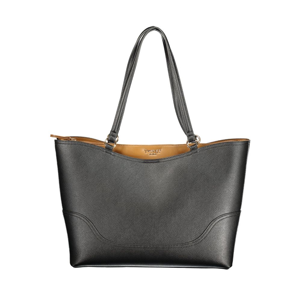 Black Polyurethane Women's Bag