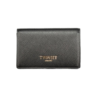 Black Polyurethane Women's Wallet