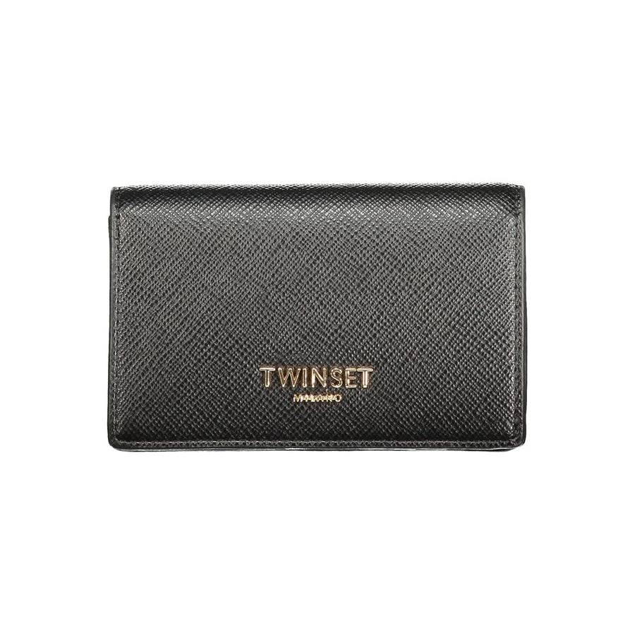 Black Polyurethane Women's Wallet