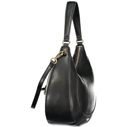 Black Polyurethane Women Bag