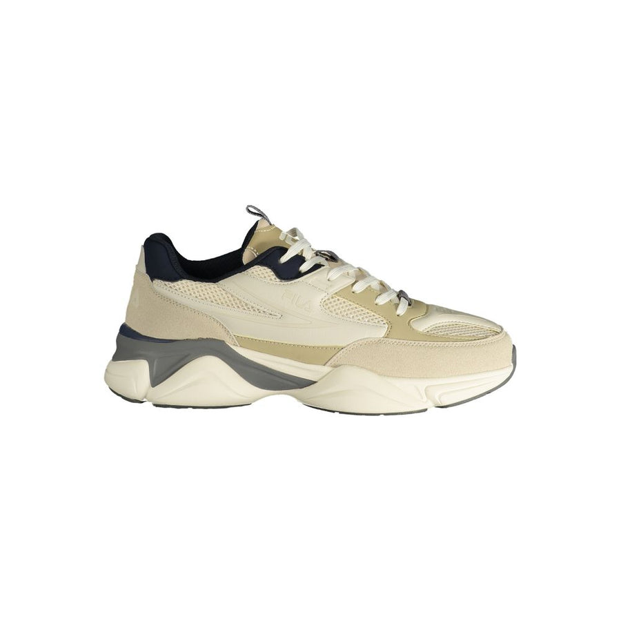 Beige Polyurethane Men's Sneaker