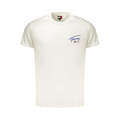 White Cotton Men's T-Shirt