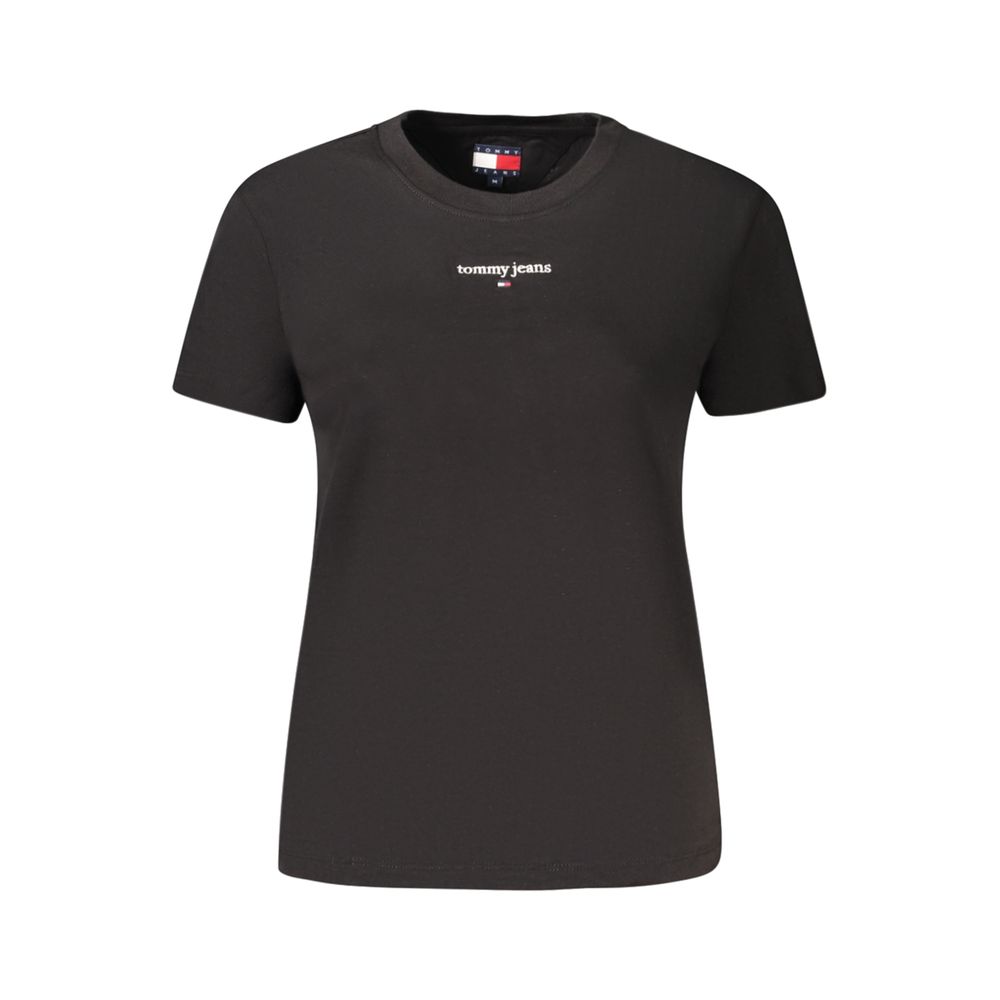 Black Cotton Women's T-Shirt
