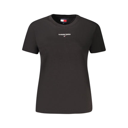 Black Cotton Women's T-Shirt