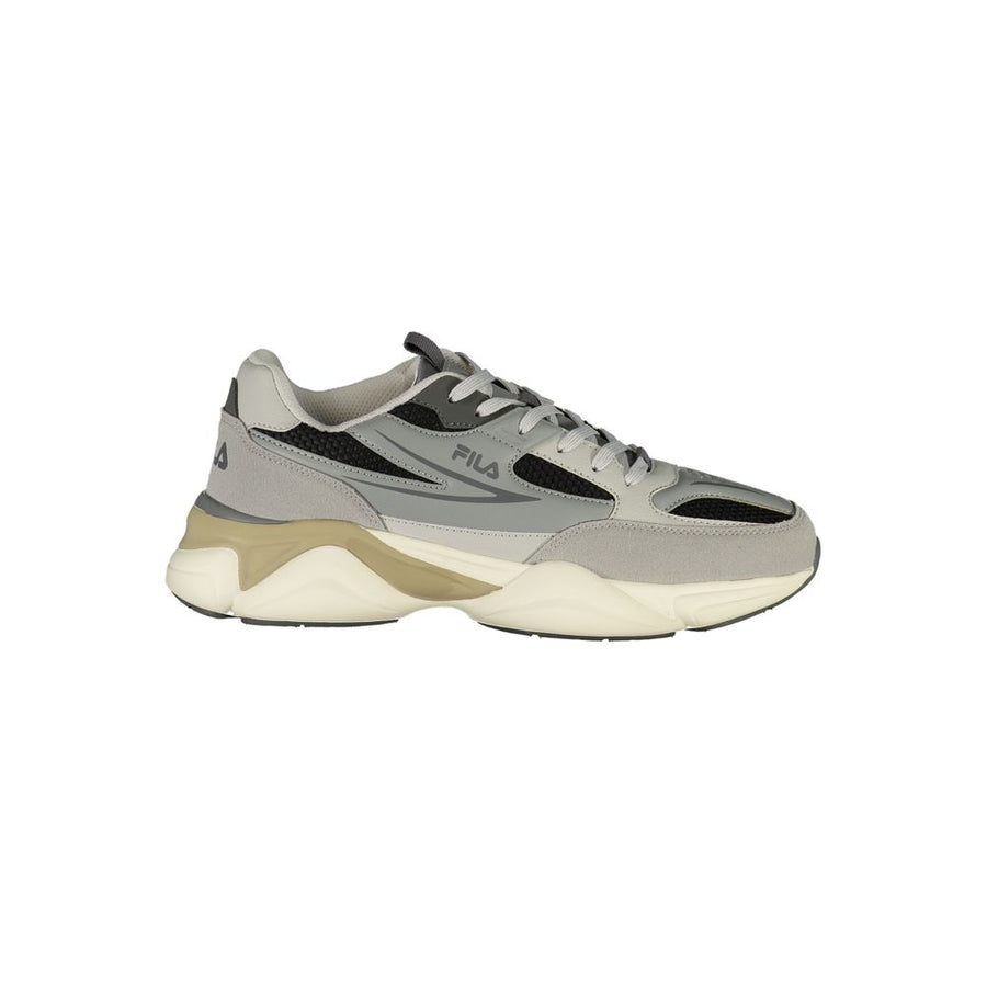 Gray Polyester Men's Sneaker
