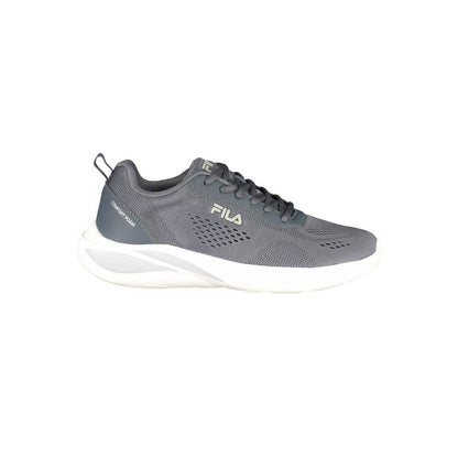 Blue Polyester Men's Sneaker