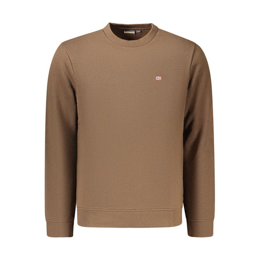 Brown Cotton Men's Sweatshirt