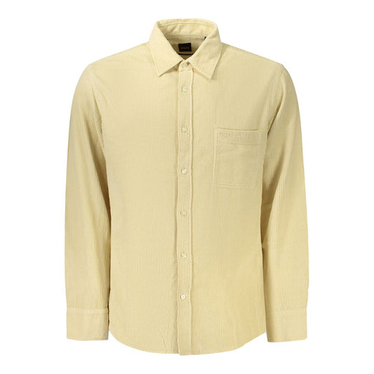 Beige Cotton Dress Shirt