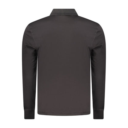 Black Cotton Polo Shirt