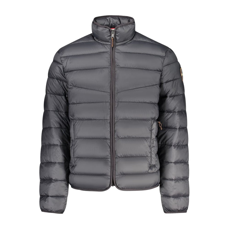 Black Polyamide Men's Jacket