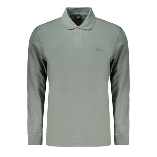 Green Cotton Men's Polo Shirt