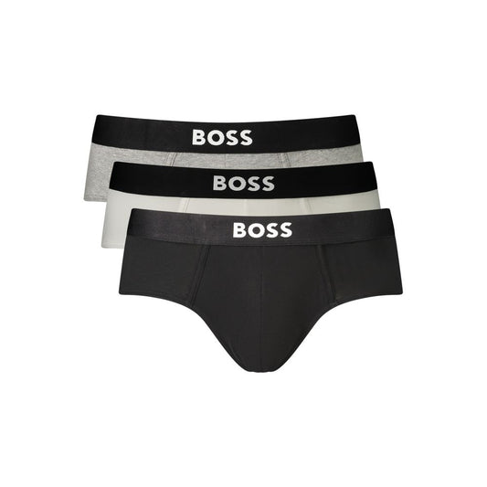 Black Cotton Mens Underwear