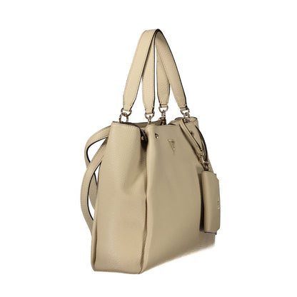 Beige Polyethylene Handbag
