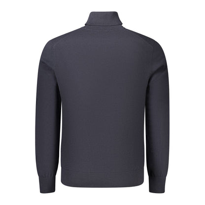 Blue Cotton Turtleneck