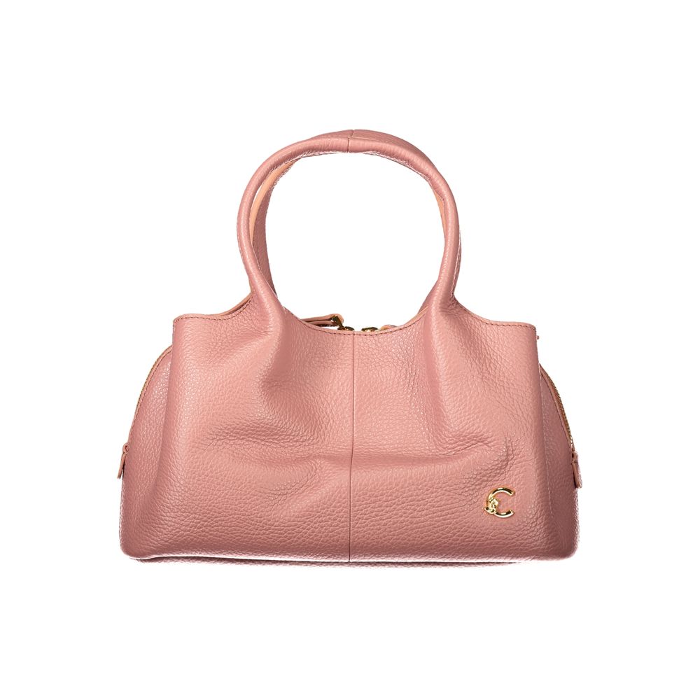 Pink Leather Handbag