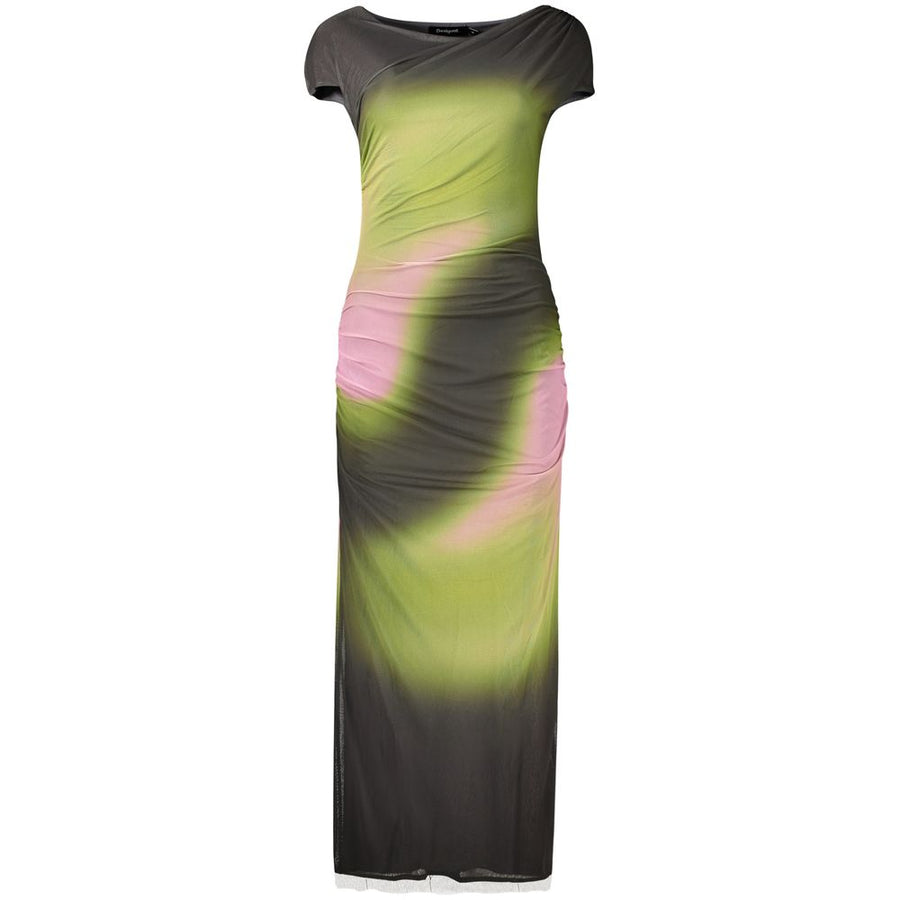 Green Polyester Casual Dress