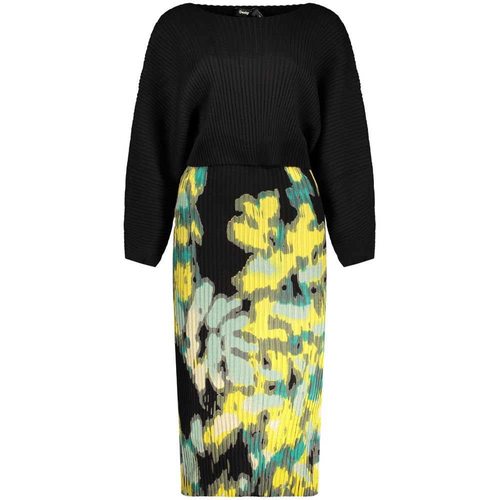 Black Viscose Women's Dress