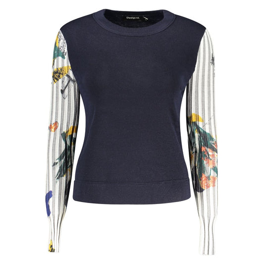 Blue Polyester Women's Jersey
