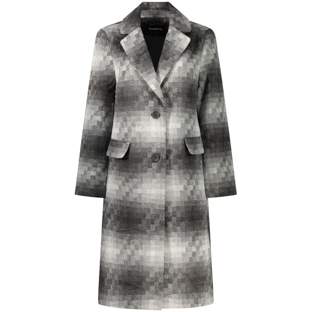 Gray Polyester Women's Jacket