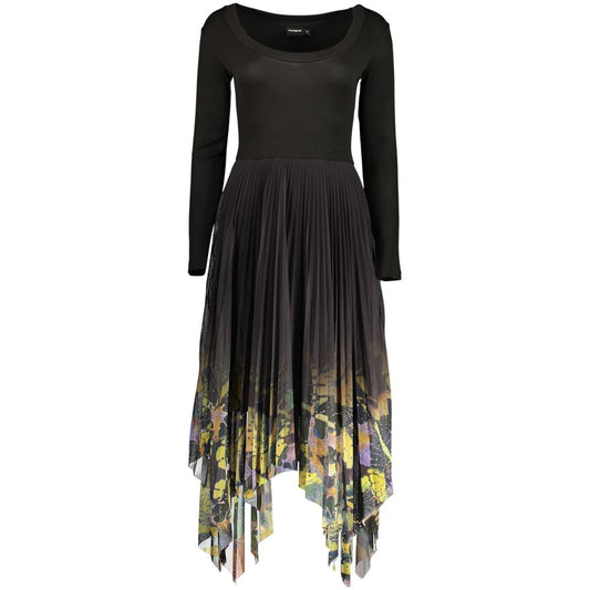 Black Viscose Women's Dress