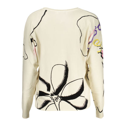 White Viscose Women's Sweater