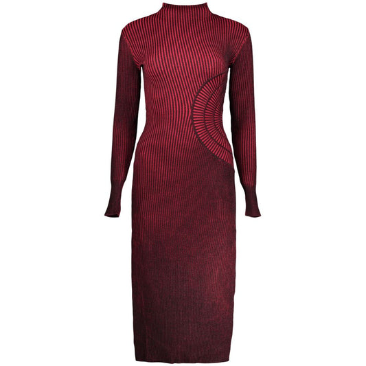 Red Viscose Womens Dress