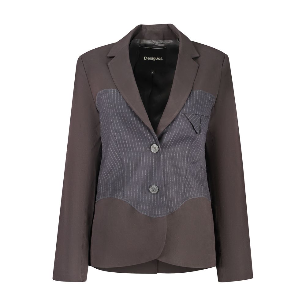 Black Polyester Women's Jacket