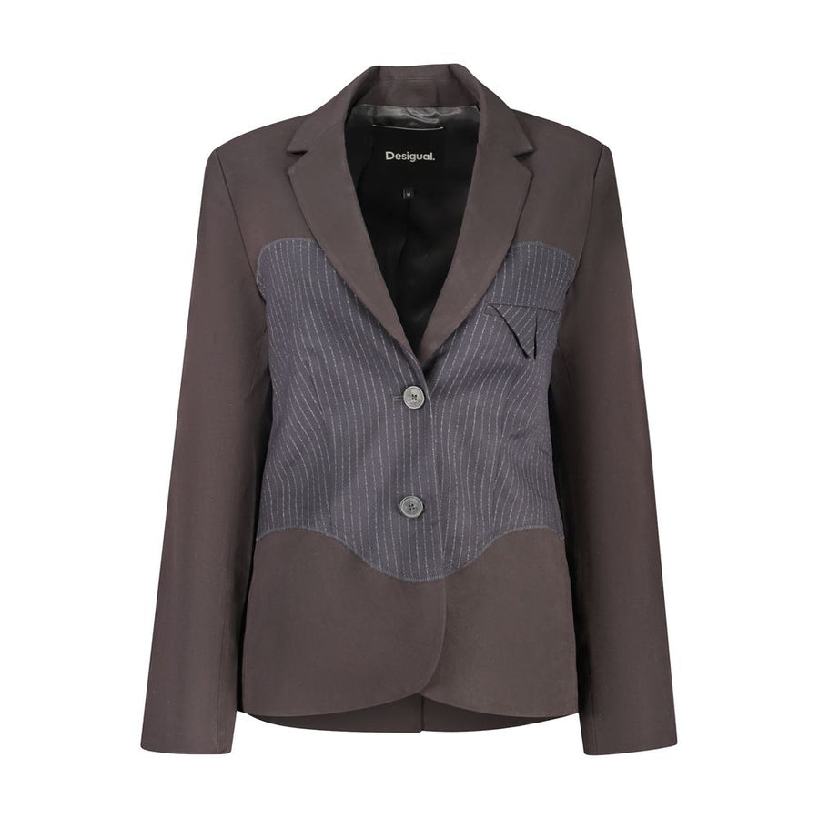 Black Polyester Women's Jacket