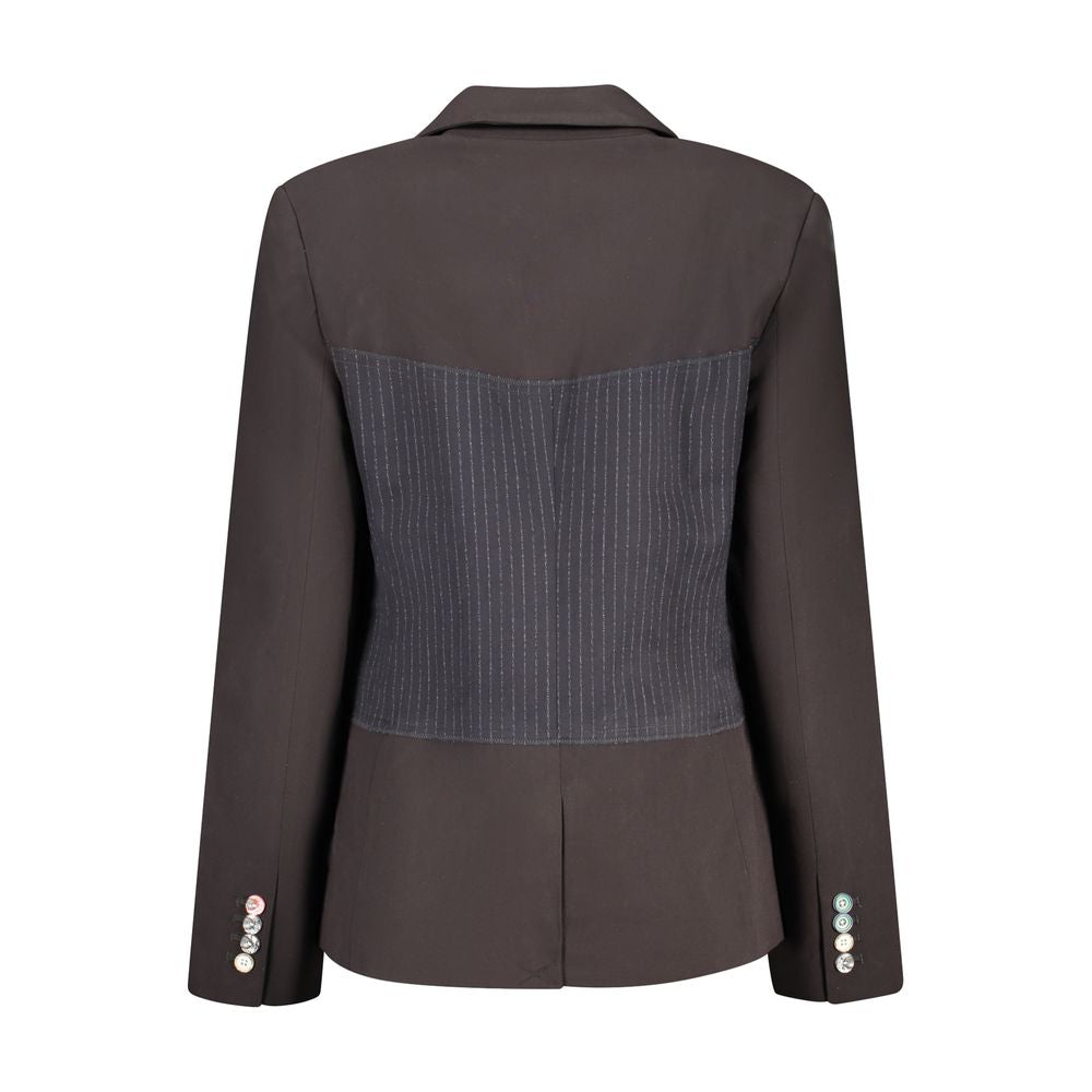 Black Polyester Women's Jacket