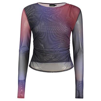 Blue Polyester T-Shirt