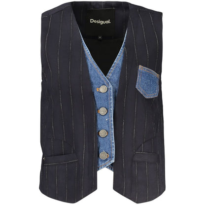 Blue Cotton Waistcoat