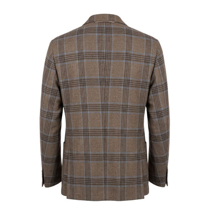 Brown Cotton Men Jacket