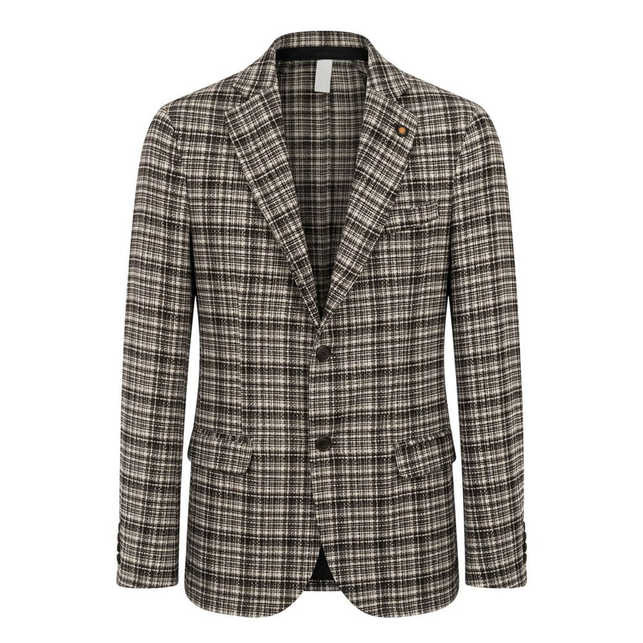 Beige Cotton Men Jacket