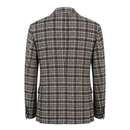 Beige Cotton Men Jacket