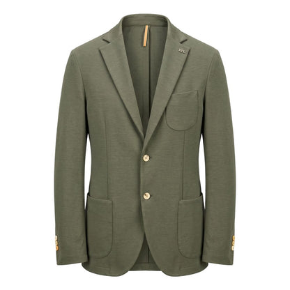 Green Cotton Men's Jacket
