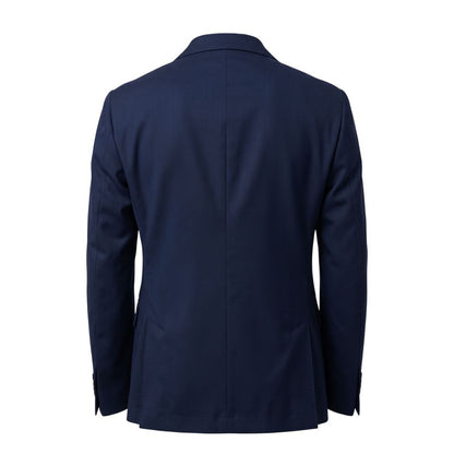 Blue Cotton Men Jacket
