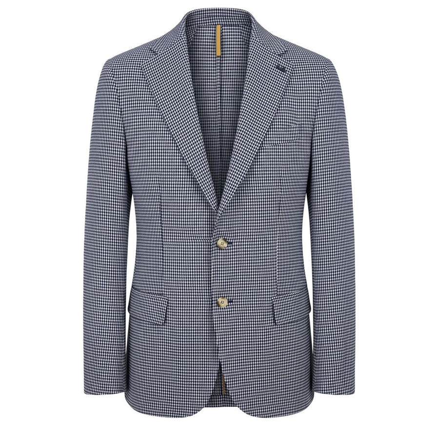 Blue Cotton Men Jacket
