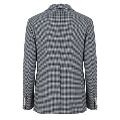 Blue Cotton Men Jacket