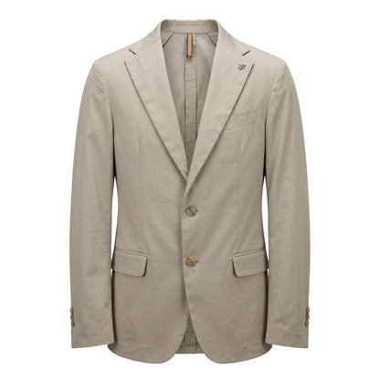 Beige Cotton Men's Jacket