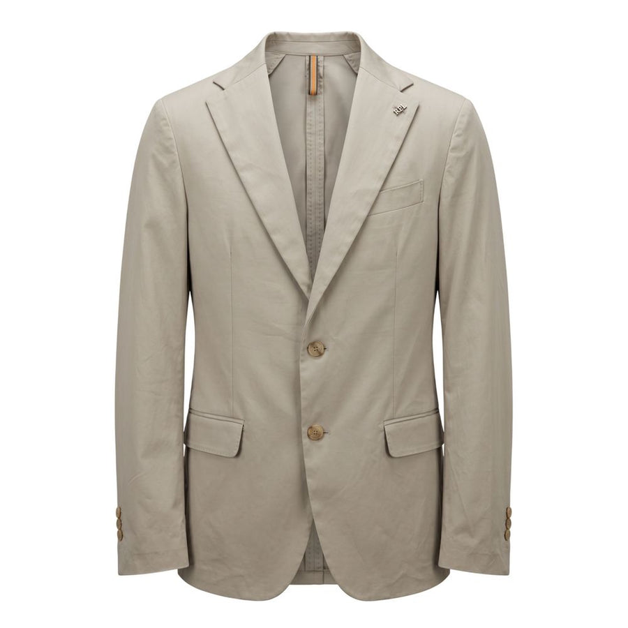Beige Cotton Men's Jacket