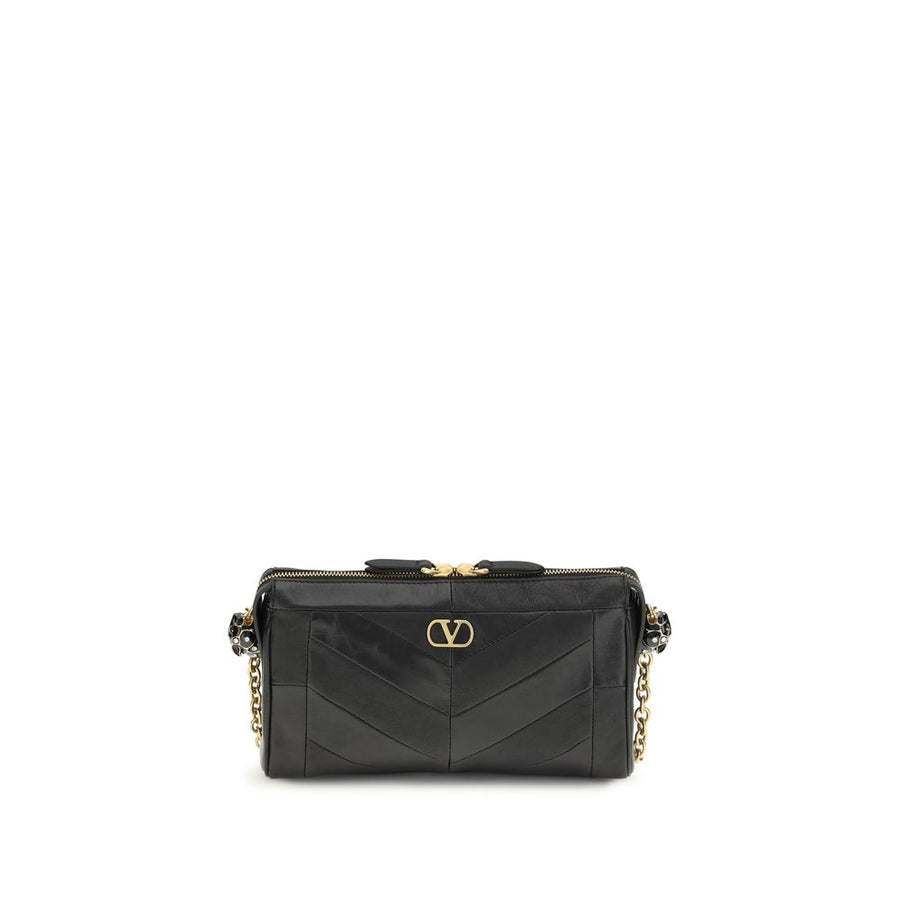Black Napa Leather / Calf Bos Taurus Shoulder Bag