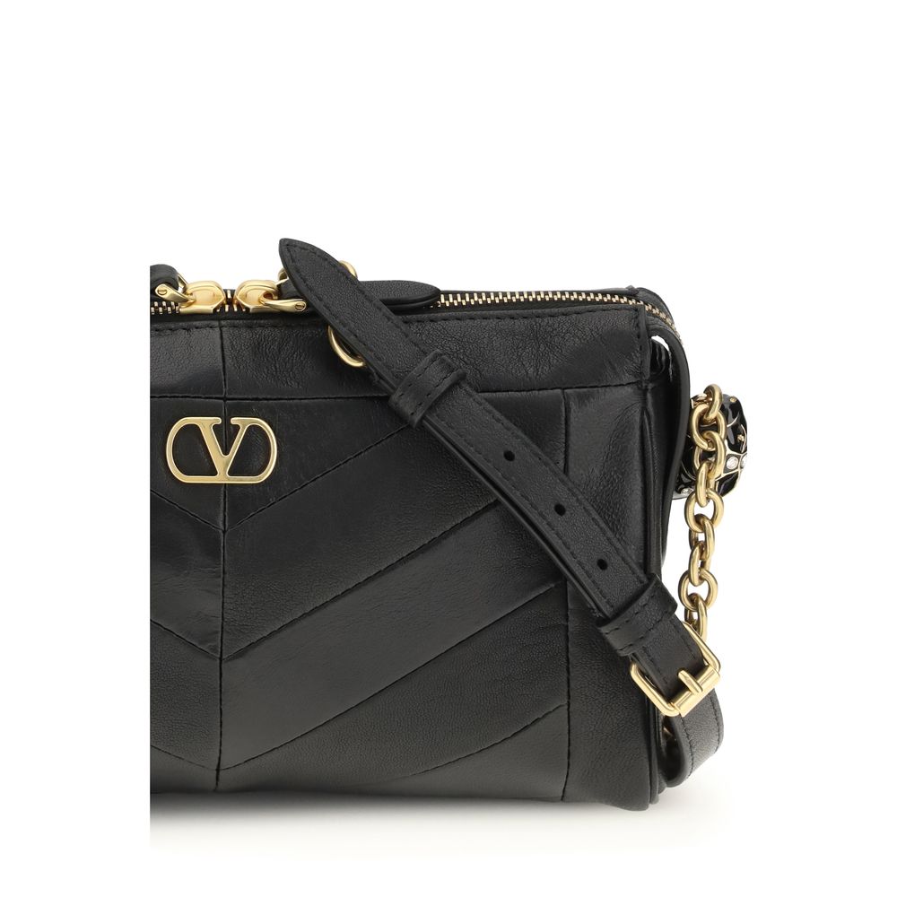 Black Napa Leather / Calf Bos Taurus Shoulder Bag