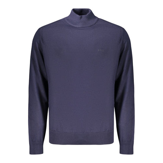 Blue Wool Men's Sweater