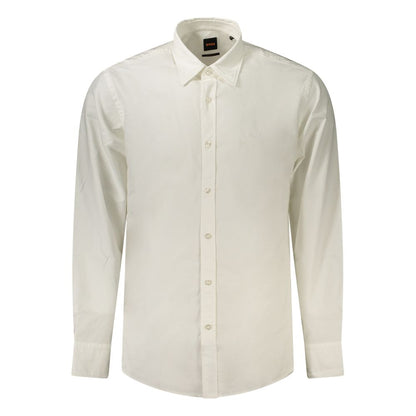 White Cotton Men's Shirt