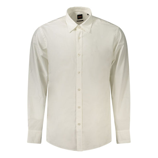 White Cotton Men's Shirt
