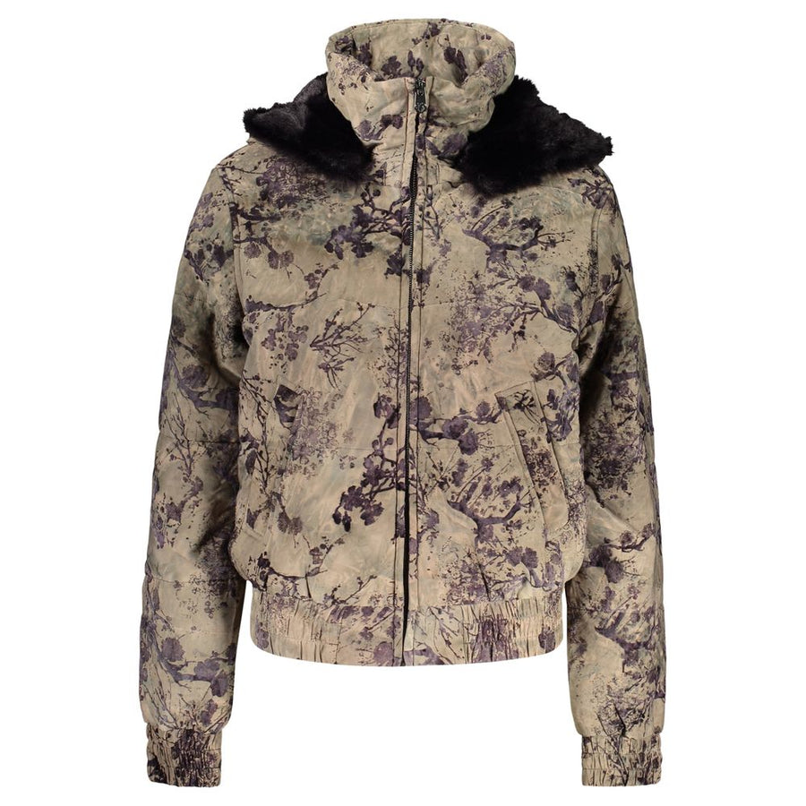 Green Polyester Women's Jacket